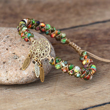 Load image into Gallery viewer, ReforestAustralia™ 4mm Beaded Stainless Steel Dream Catcher Charm Bracelets(Plants 1 Tree)🌲
