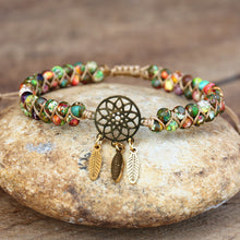 Load image into Gallery viewer, ReforestAustralia™ 4mm Beaded Stainless Steel Dream Catcher Charm Bracelets(Plants 1 Tree)🌲
