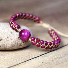 Load image into Gallery viewer, ReforestAustralia™ Natural Stone Charm Warp Bracelet(Plants 1 Tree)🌲
