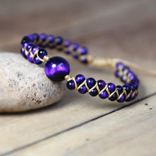 Load image into Gallery viewer, ReforestAustralia™ Natural Stone Charm Warp Bracelet(Plants 1 Tree)🌲
